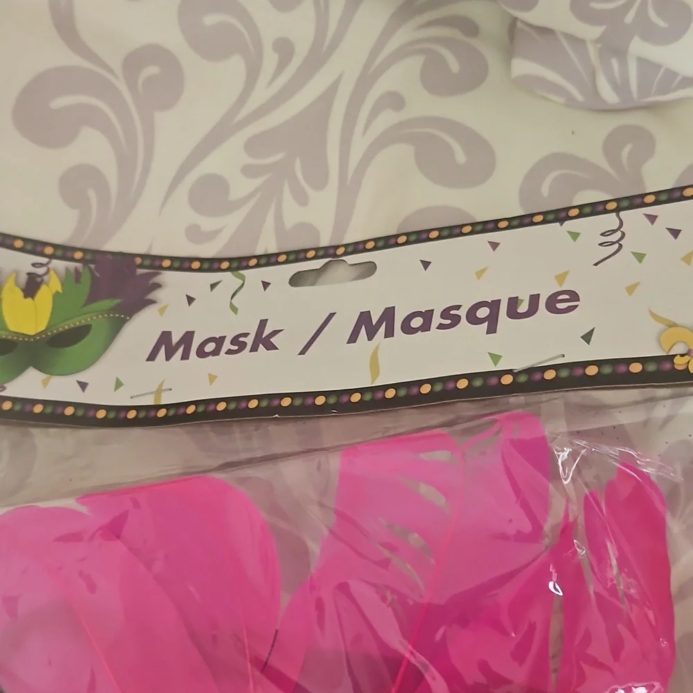 Masque Halloween Party Pink W Stones
